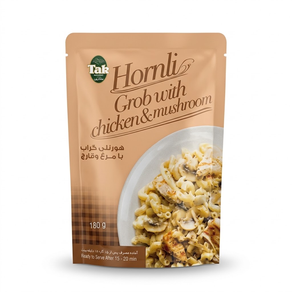 هورنلی گراب با مرغ و قارچ تک ماکارون - 180 گرم