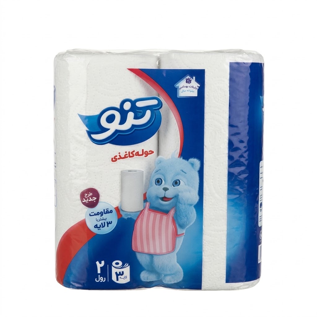 دستمال حوله ای تنو سه لایه - بسته 2 عددی