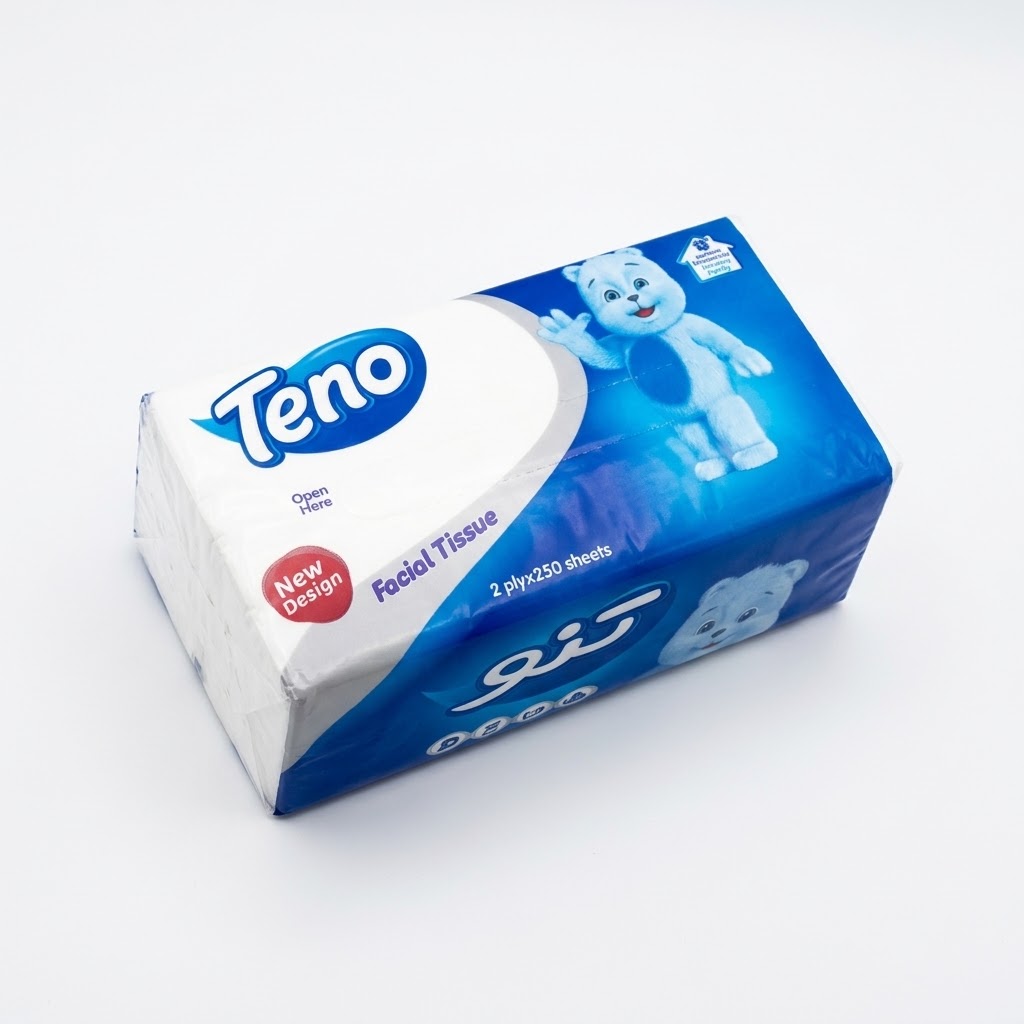 دستمال کاغذی 250 برگ تنو مدل اقتصادی - بسته250 برگ