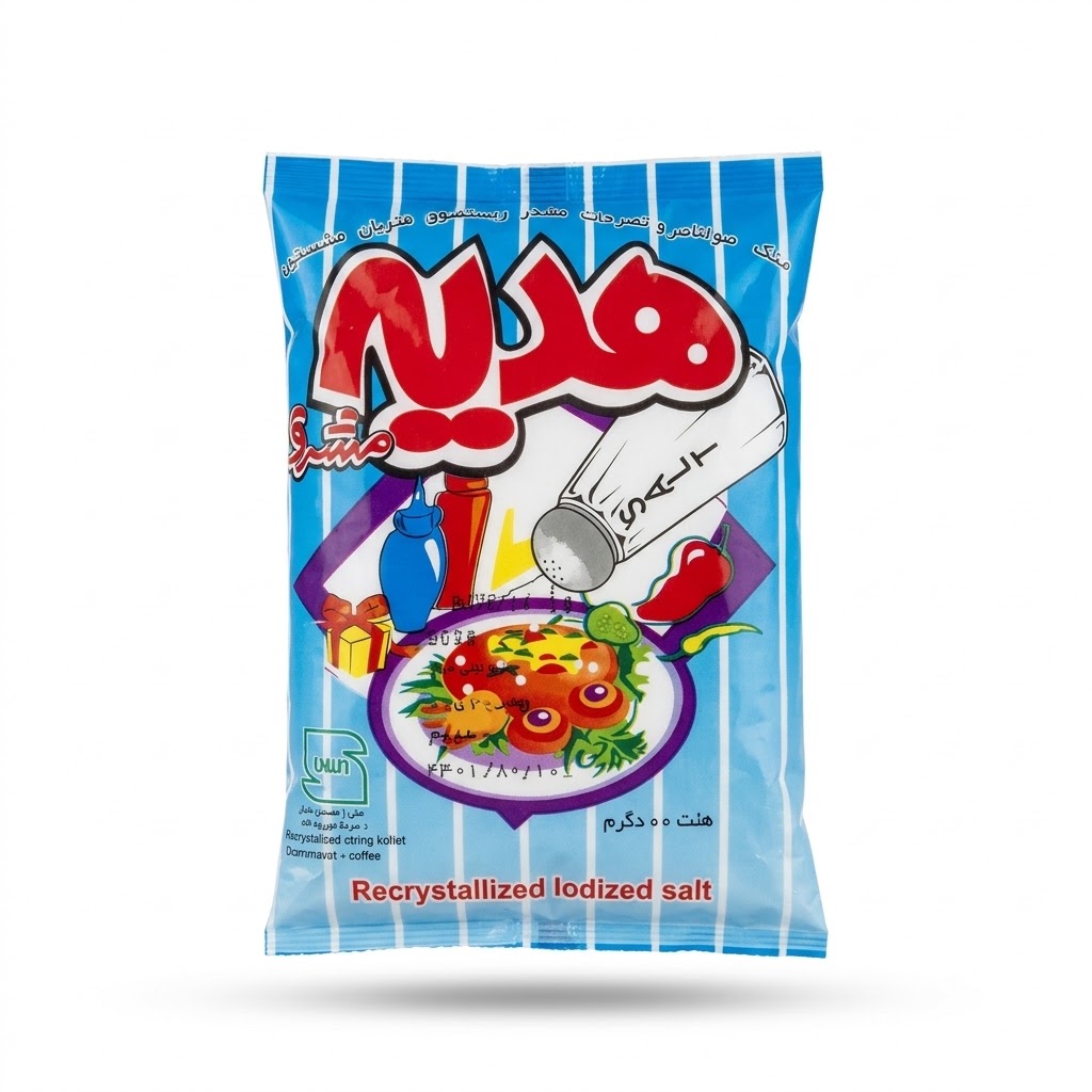 نمک خوراکی هدیه - 800 گرم