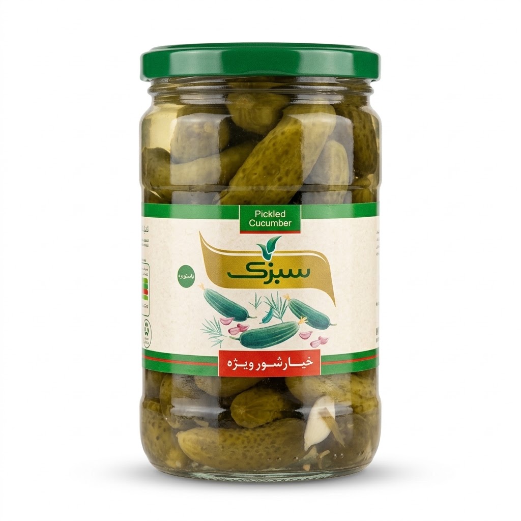 خیارشور ویژه سبزینه - 650 گرم